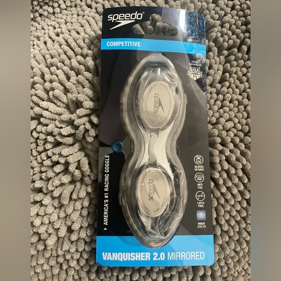 Speedo Vanquisher 2.0 Schwimmbrille – Panorama-Sicht, Verspiegelt, Für Erwachsene Unisex
